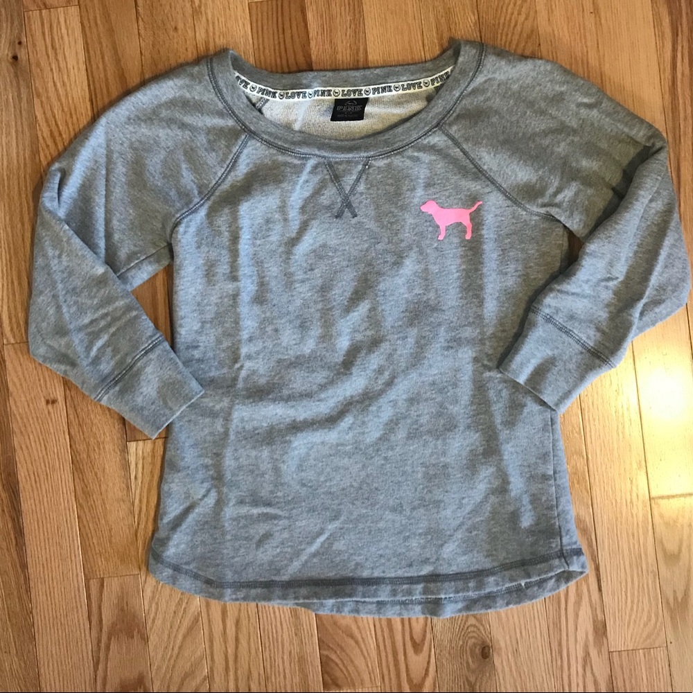 Victoria’s Secret Pink gray sweatshirt